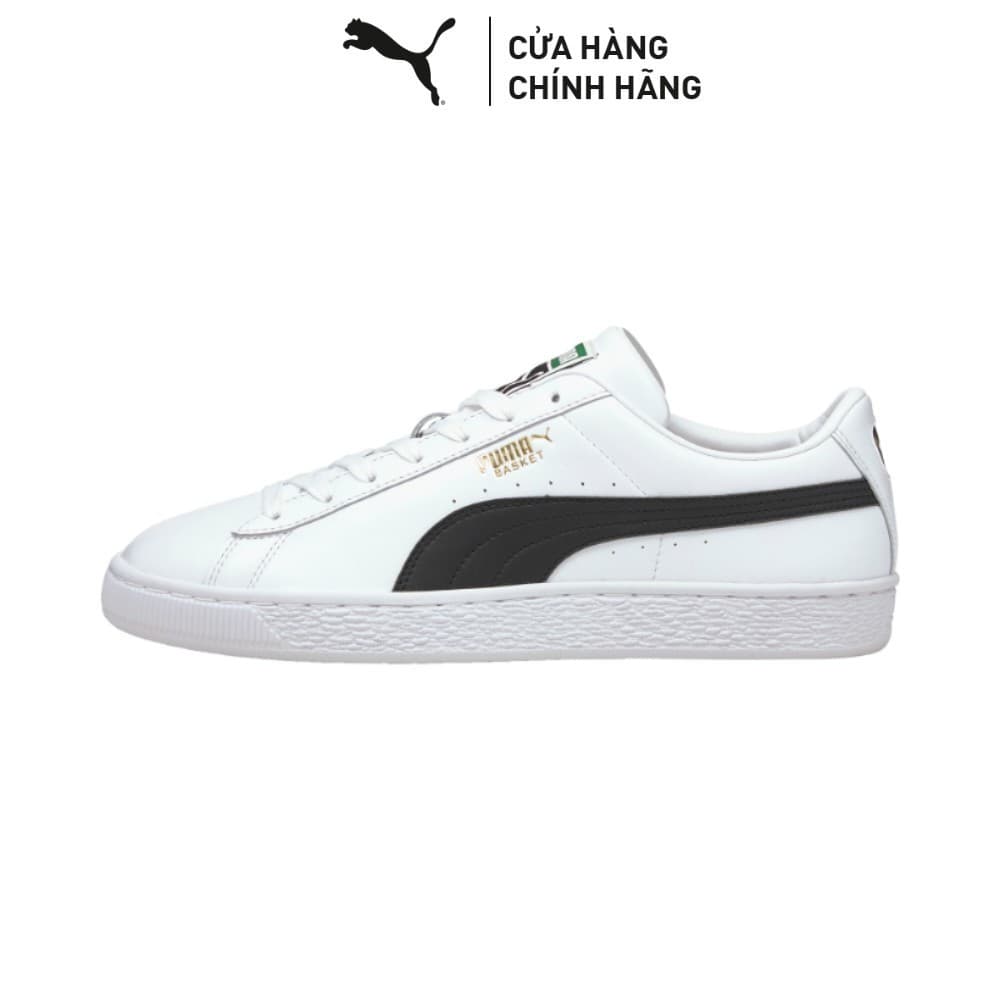Giày Thời Trang PUMA Unisex Basket Classic XXI Màu Trắng Đen