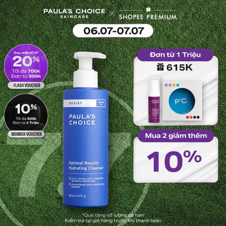 Sữa rửa mặt Paula's Choice Hydrating Cleanser 190ml