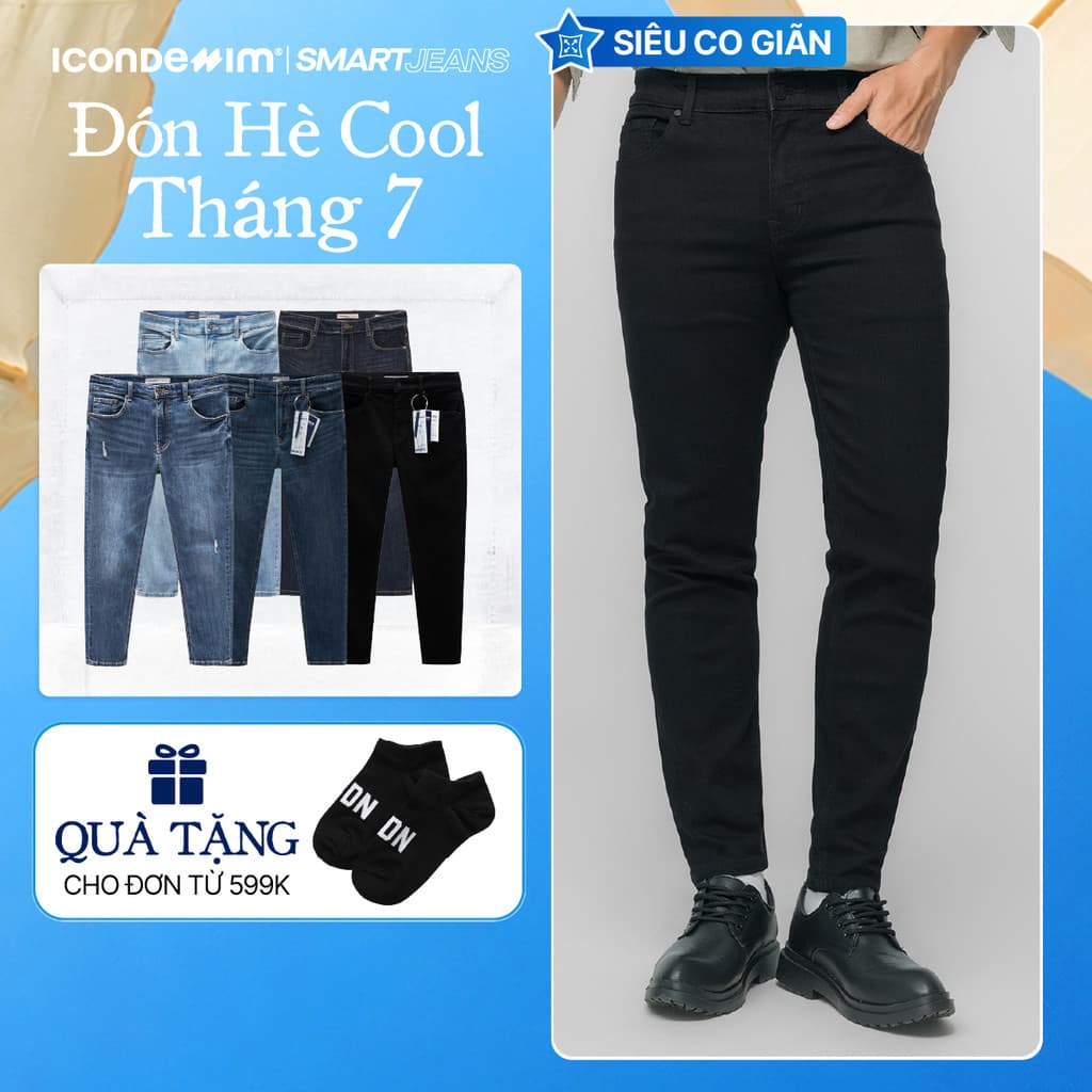 Quần jeans nam ICONDENIM Smart Jeans co giãn 4 chiều
