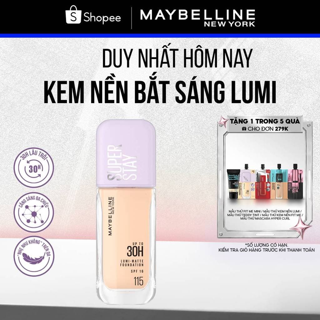 Kem nền Maybelline Superstay Lumi Matte 30H 35ml