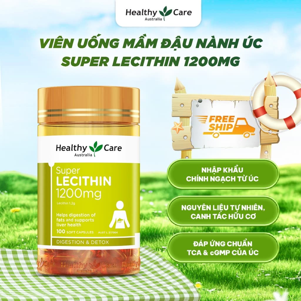 Healthy Care Super Lecithin 1200mg 100 viên